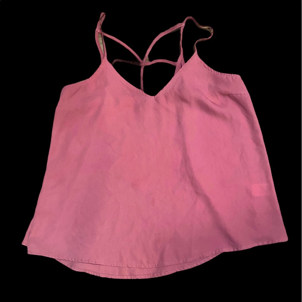 Charlotte Russe Flowy pink tank top